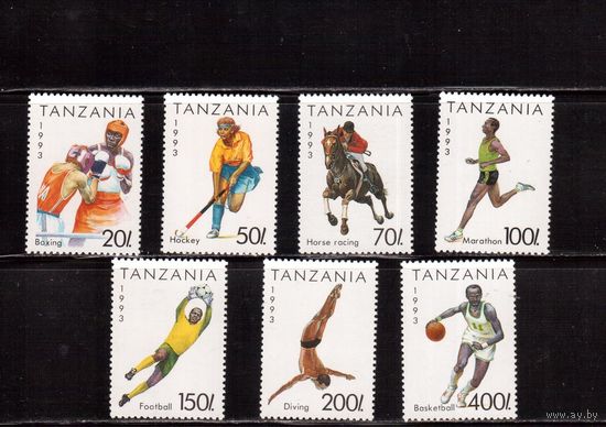 Танзания-1993,(Мих.1467-1473,)  **  , Спорт, Футбол