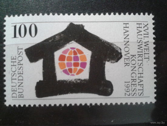 Германия 1992 домостроительный конгресс** Михель-2,0 евро