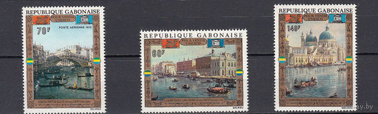 Спасение Венеции. Габон. 1972. 3 марки (полная серия). Michel N 456-458 (16,0 е)