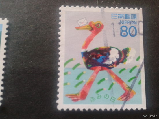 Япония 1995 день марки, страус