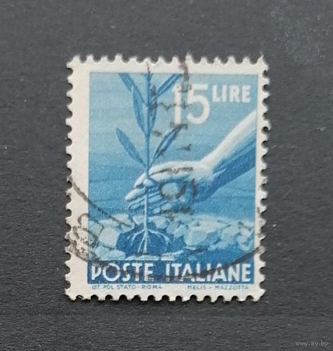 Италия 1946 СТАНДАРТ. Демократия. Ручная посадка оливкового дерева