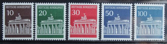 Бранденбургские ворота, Германия, 1966 год, 5 марок
