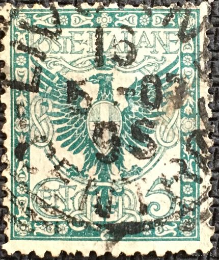 ЦІКАВІЦЬ АБМЕН! 1901, герб Італіі, 5 чезэнт.