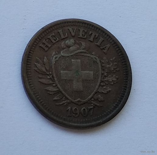 Швейцария 1 раппен, 1907 7-5-24
