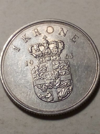 1 крона  Дания 1963