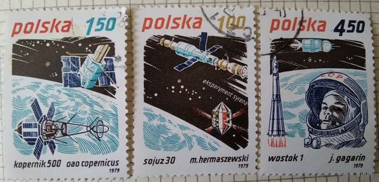 Марки серии Польша космос 1979