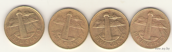 5 центов 1997, 1999 г.
